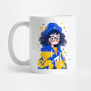 Charming girl illustration Mug